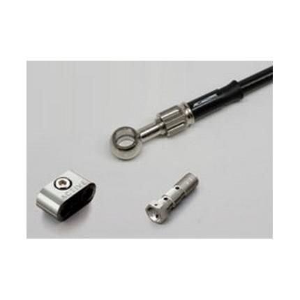 ボルトオンブレーキホースキット 噴煙 向こう正面用 T2印字機 メッキ AC演戯生産ライン CBR600RR（05〜06年）