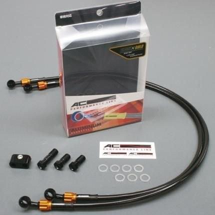 ボルトオンブレーキホースキット フロント用 Wダイレクト BK/GD AC