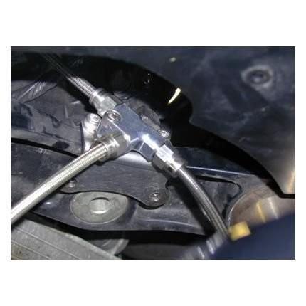 Swage-PRO フロントブレーキホースキット クリアホース シルバー