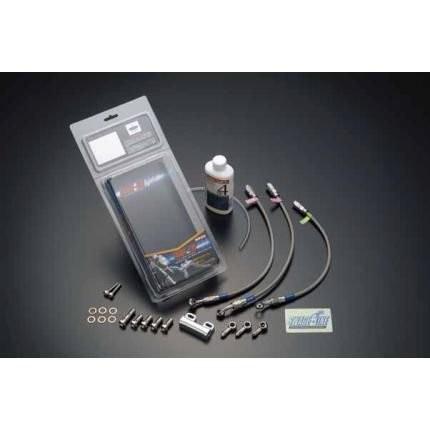 Swage-PRO フロントブレーキホースキット スモークホース シルバー ステンレス T字型 トライピース XJR1300 00〜11年 スウェッジライン