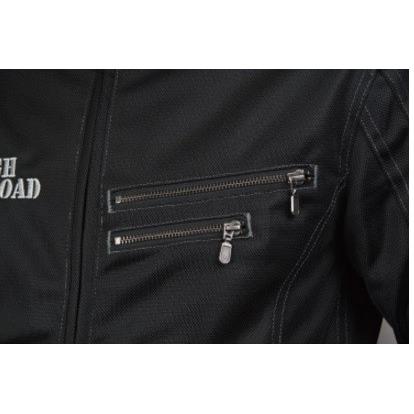 RR7308 ライディングZIPメッシュジャケットEM オリーブ Mサイズ ラフアンドロード（Rough＆Road）