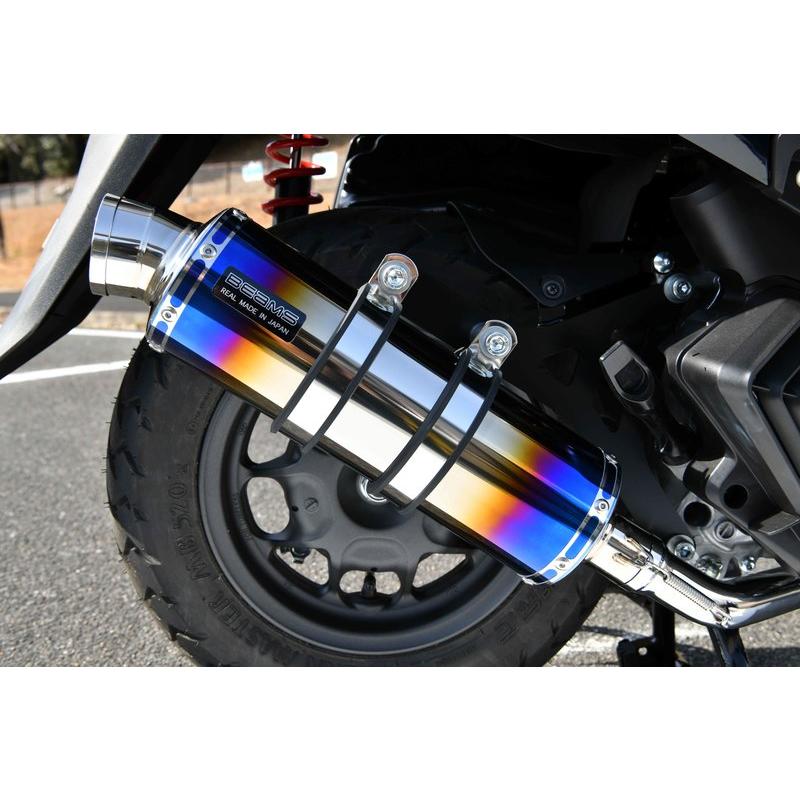 リード125JK12 ビームスマフラー政府認証 BEAMS（ビームス） R-EVO マフラー ヒートチタン 政府認証 BMS-R