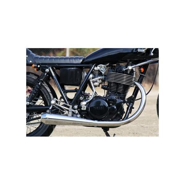 sr400 モーターガレージグッズ手曲げエキパイエキゾーストパイプ