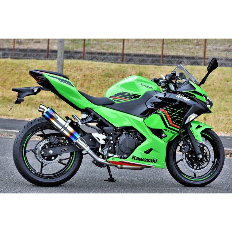 R-EVO スリップオンマフラー ヒートチタンサイレンサー 政府認証 BMS-R（ビームス） Ninja400（ニンジャ）/Z400（18年〜）｜hamashoparts｜04