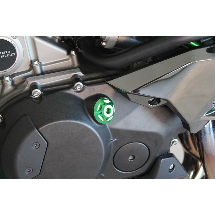 Ninja H2/H2R（15年〜） オイルフィラーキャップ M30×P1.5 レッド SSK