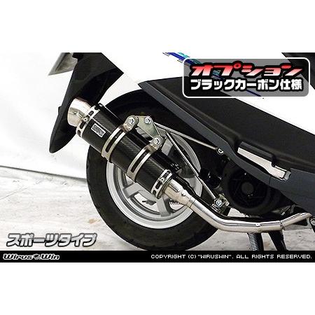 WirusWin ウイルズウィン 人気のブラック カーボン マフラー ダイナミックマフラー ユーロタイプ フルエキゾースト ブラック