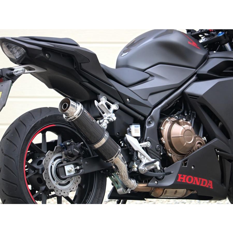 ラウンドタイプスリップオンマフラー カーボンサイレンサー仕様 WR'S