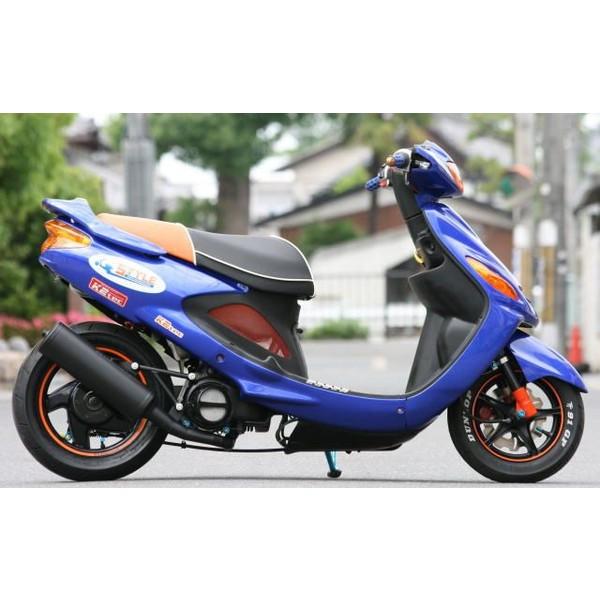 アクシス90（AXIS） BLAST（ブラスト）フルエキゾーストマフラー ブラック K2-tec（ケイツーテック）