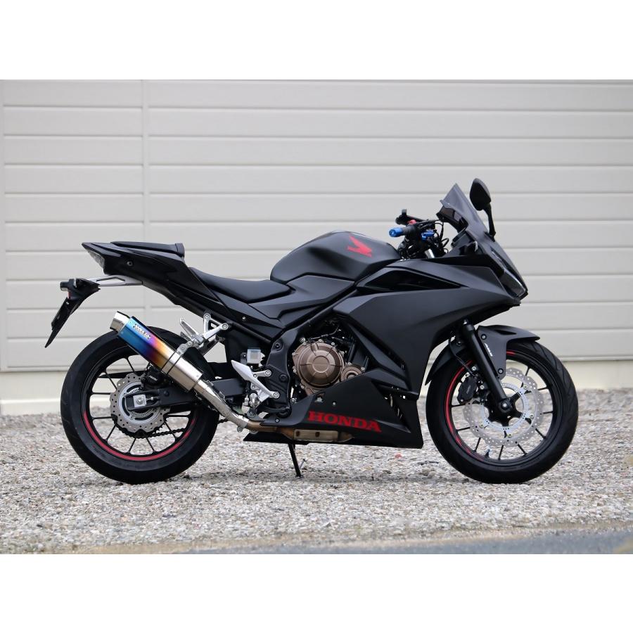 CBR400R（2BL-NC56） ラウンドタイプスリップオンマフラー 焼き色