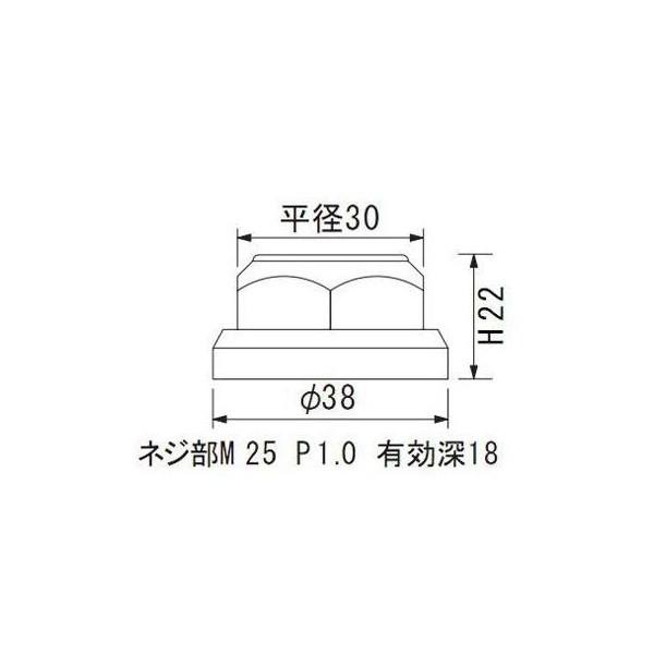 ZZR1100（93年〜 D型） ステムナット 1個 チタンカラー HURRICANE