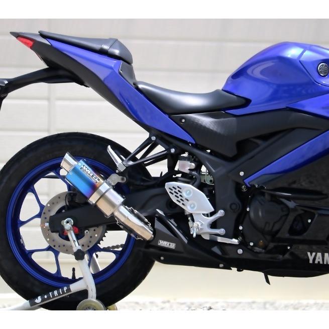 ショートオーバルタイプ チタン 焼き色タイプサイレンサー WR'S（ダブルアールズ） YZF-R25