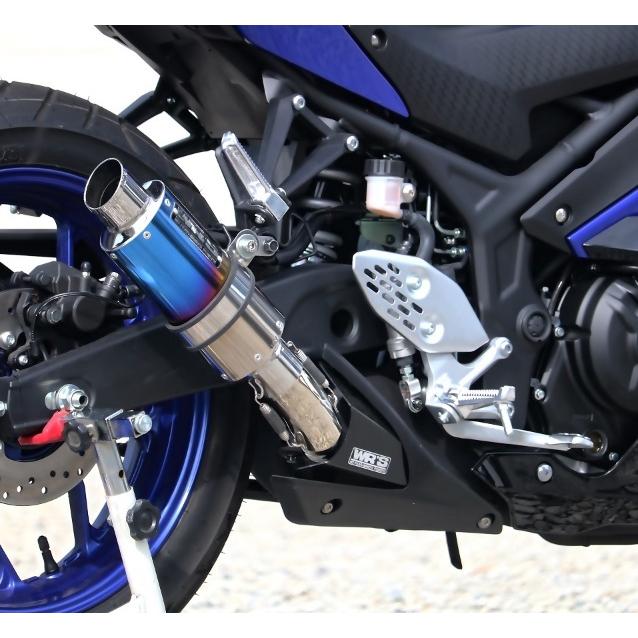 ショートオーバルタイプ チタン 焼き色タイプサイレンサー WR'S（ダブルアールズ） YZF-R25の画像