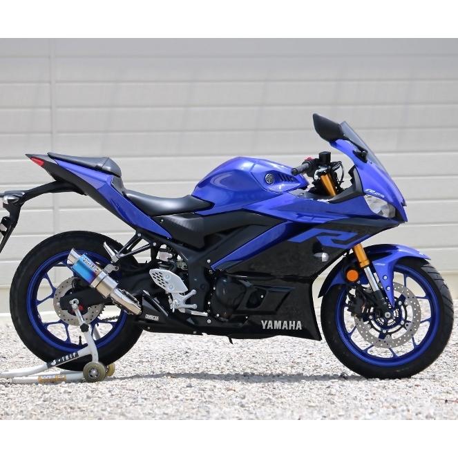ショートオーバルタイプ チタン 焼き色タイプサイレンサー WR'S（ダブルアールズ） YZF-R25の画像