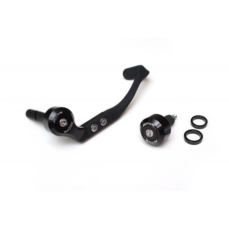 ブレーキレバーガード&バーエンド フルセット ブラック ハンドル内径