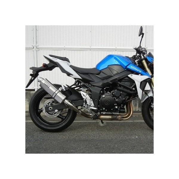 GSR750（GR7NA）13年〜 リアエキゾーストマフラー チタンオーバル（ソリッドタイプ）JMCA認証 WR'S（ダブルアールズ）