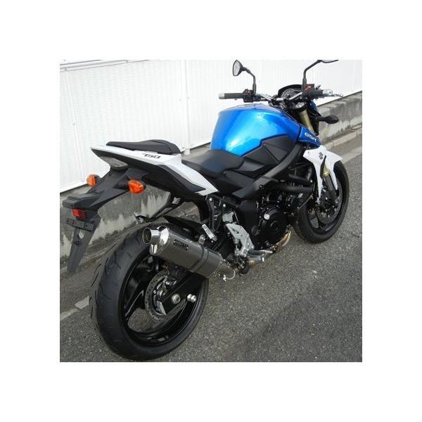 GSR750（GR7NA）13年〜 リアエキゾーストマフラー チタンオーバル