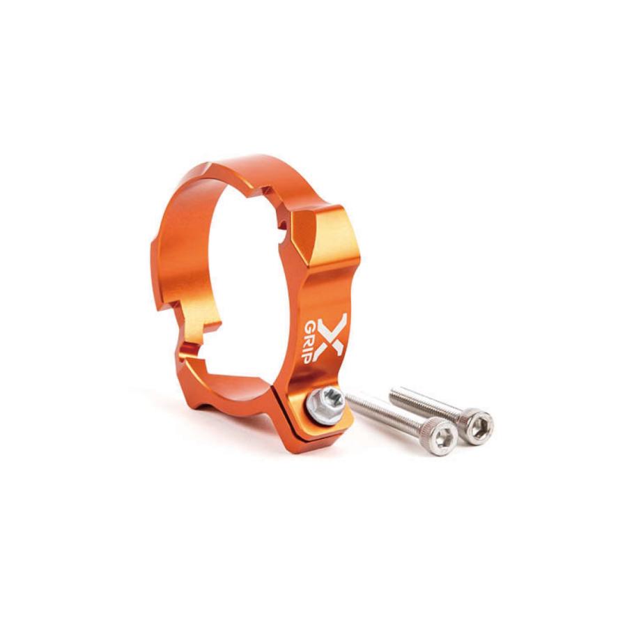 ゼファー用エキパイ5本　フランジ付き！CBX・NC31・XJR♪スネーク極ベース XG-2628 エキパイフランジガード ORANGE X-GRIP : バイク メンテ館