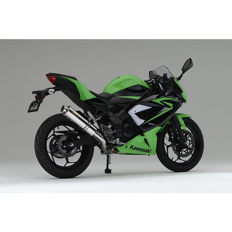 Ninja250SL（ニンジャ250SL）BX250A Aria（アリア）スリップオン ステンレスマフラーType-C（カールエンド） リアライズレーシング（RealizeRacing）｜hamashoparts｜02