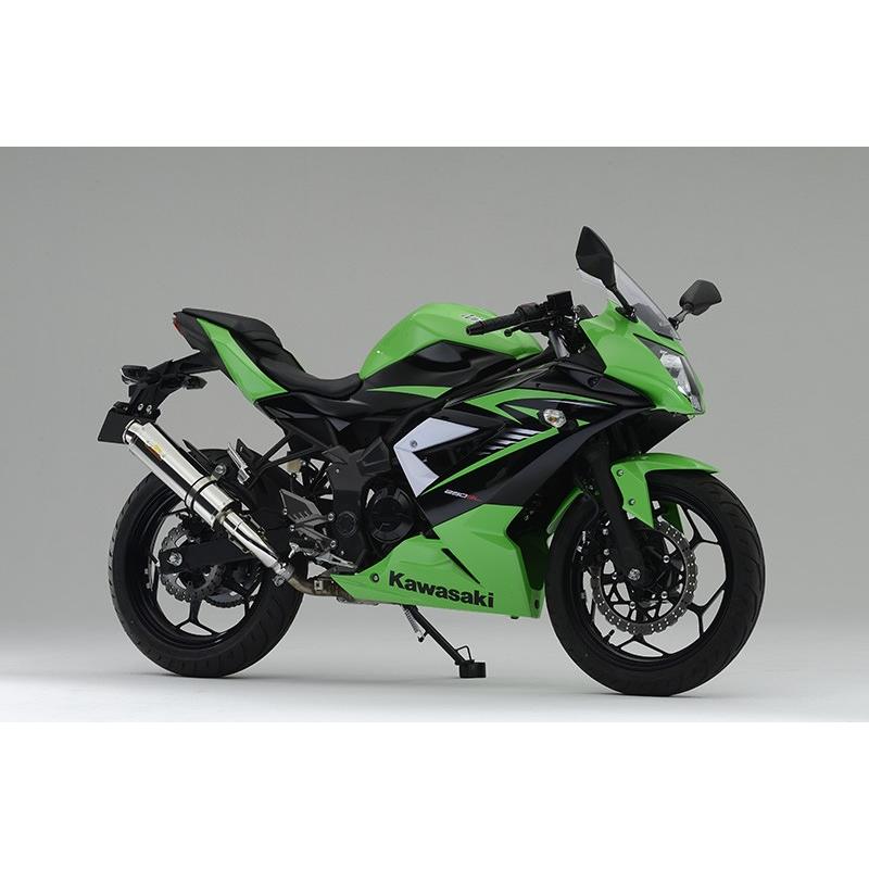 Ninja250SL（ニンジャ250SL）BX250A Aria（アリア）スリップオン ステンレスマフラーType-C（カールエンド） リアライズレーシング（RealizeRacing）｜hamashoparts｜04