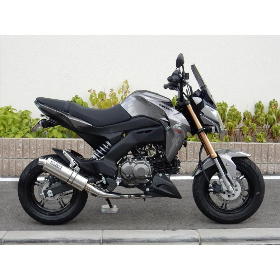 Z125 PRO（プロ） ショートオーバル チタンマフラー ソリッドタイプ