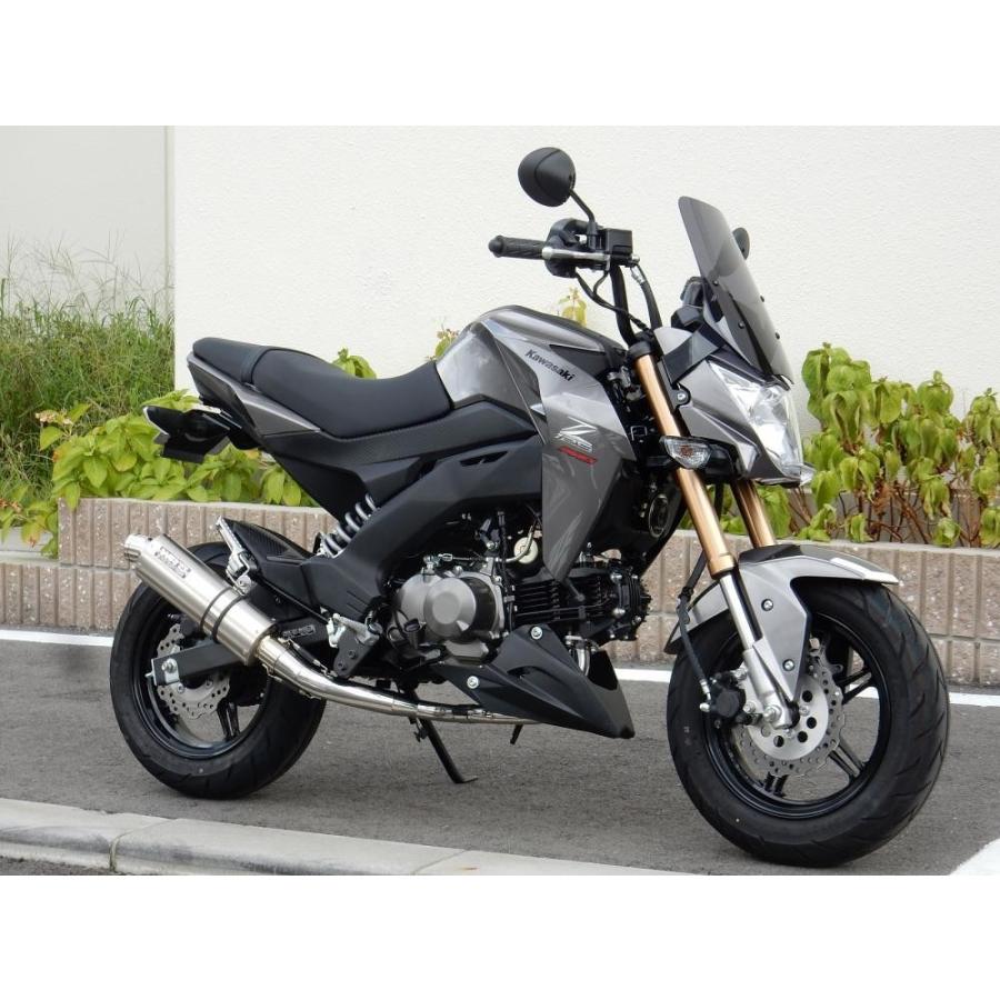 Z125 PRO（プロ） ショートオーバル チタンマフラー ソリッドタイプ
