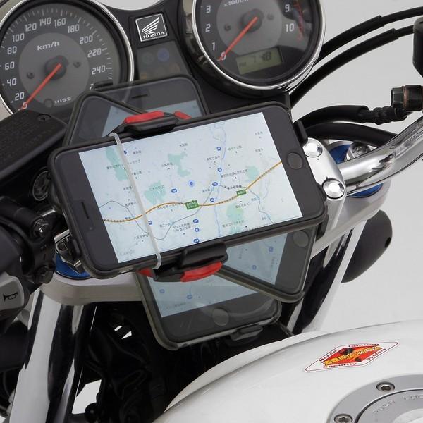 スマートフォンホルダーWIDE(iPhone13/13Pro/13ProMax/mini、12シリーズ以前のモデルも可能)クイックタイプ iH-250D DAYTONA(デイトナ) | DAYTONA（バイク用品） | 01