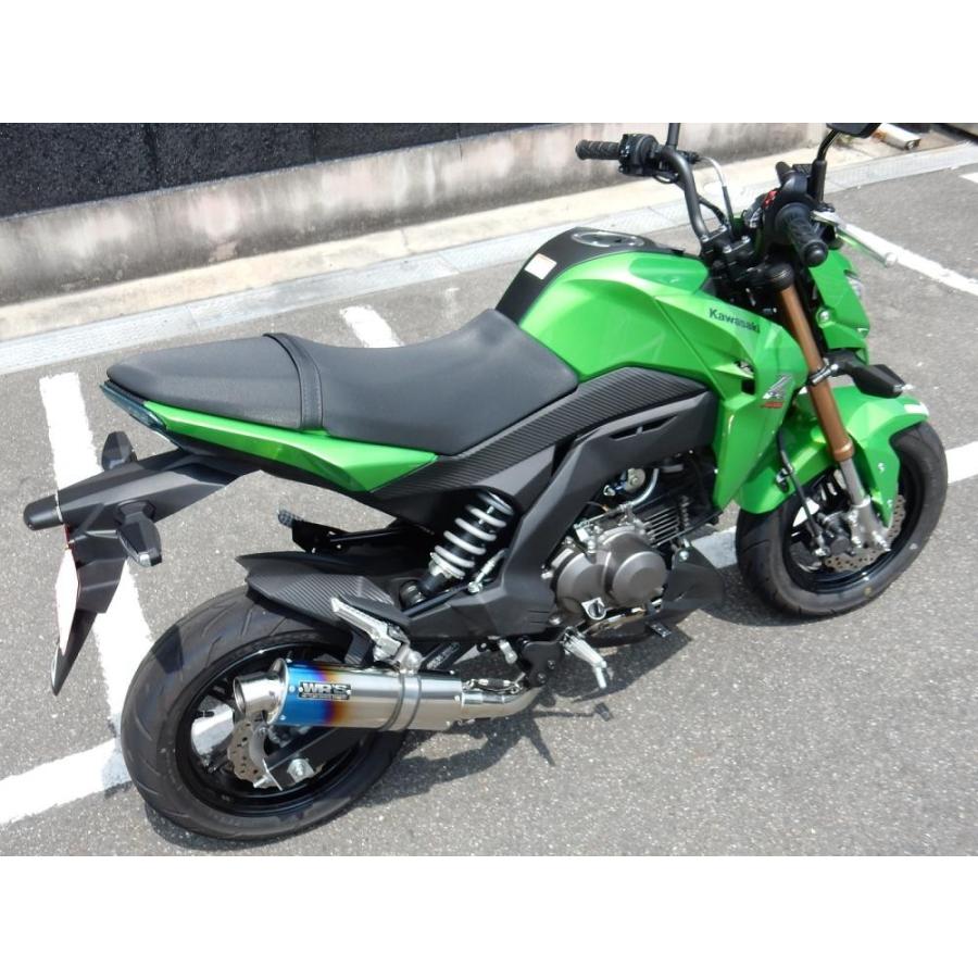 Z125 PRO（プロ） ショートオーバル チタンマフラー 焼き色タイプ フル
