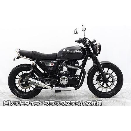 スリップオンマフラー ビレットタイプ ブラックステンレス仕様 