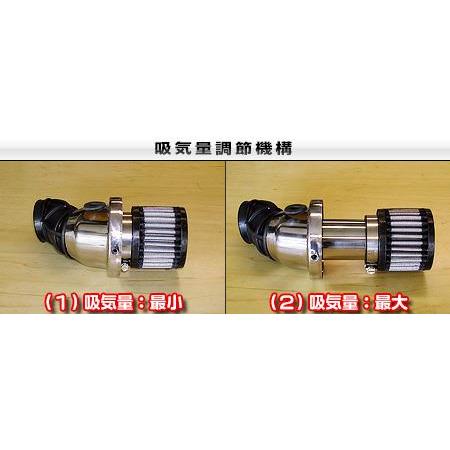 サイレンサー型エアクリーナーキット バズーカータイプ