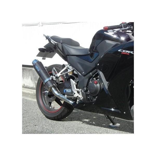 CBR250R（14年〜） リアエキゾーストマフラー カーボン（ラウンドタイプ）JMCA認証 WR'S（ダブルアールズ）
