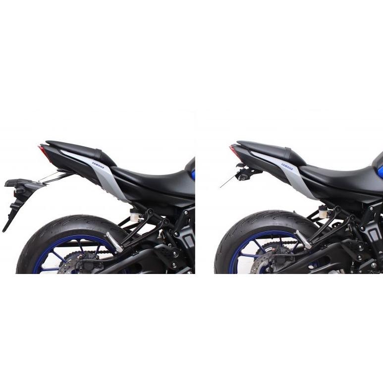 ACTIVE フェンダーレスキットLEDナンバー灯付き MT-07 フェンダーレスキット ブラック LEDナンバー灯付 ACTIVE（アクティブ