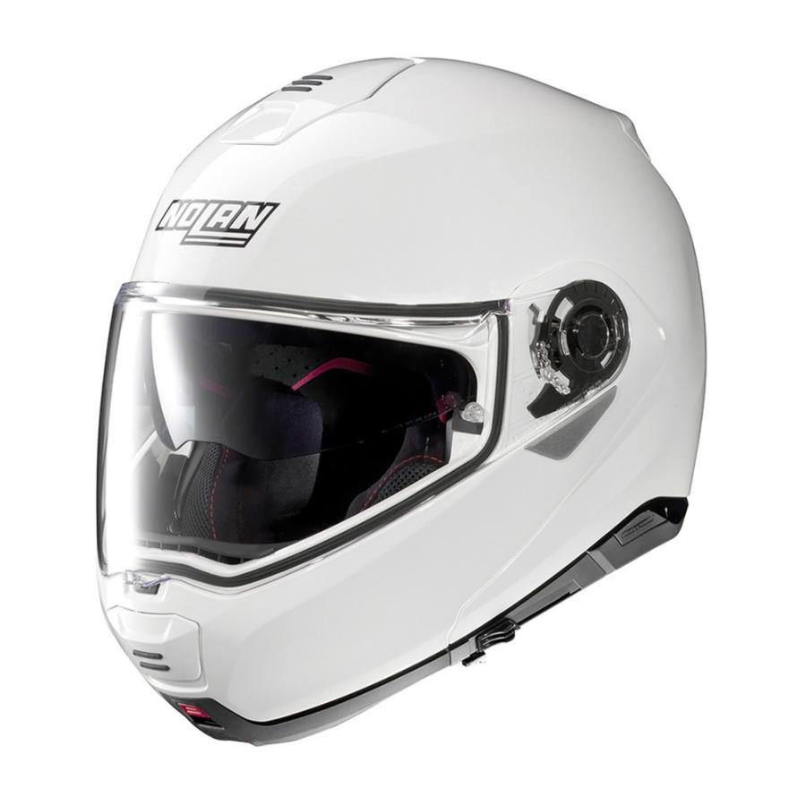 都内で バイク メンテ館N100-5 PLUS ソリッド（ホワイト 5）XLサイズ システムヘルメット NOLAN（ノーラン）