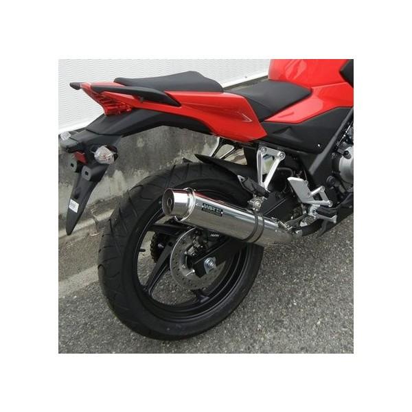 CB250F（MC43） リアエキゾーストマフラー ステンレス（ラウンドタイプ