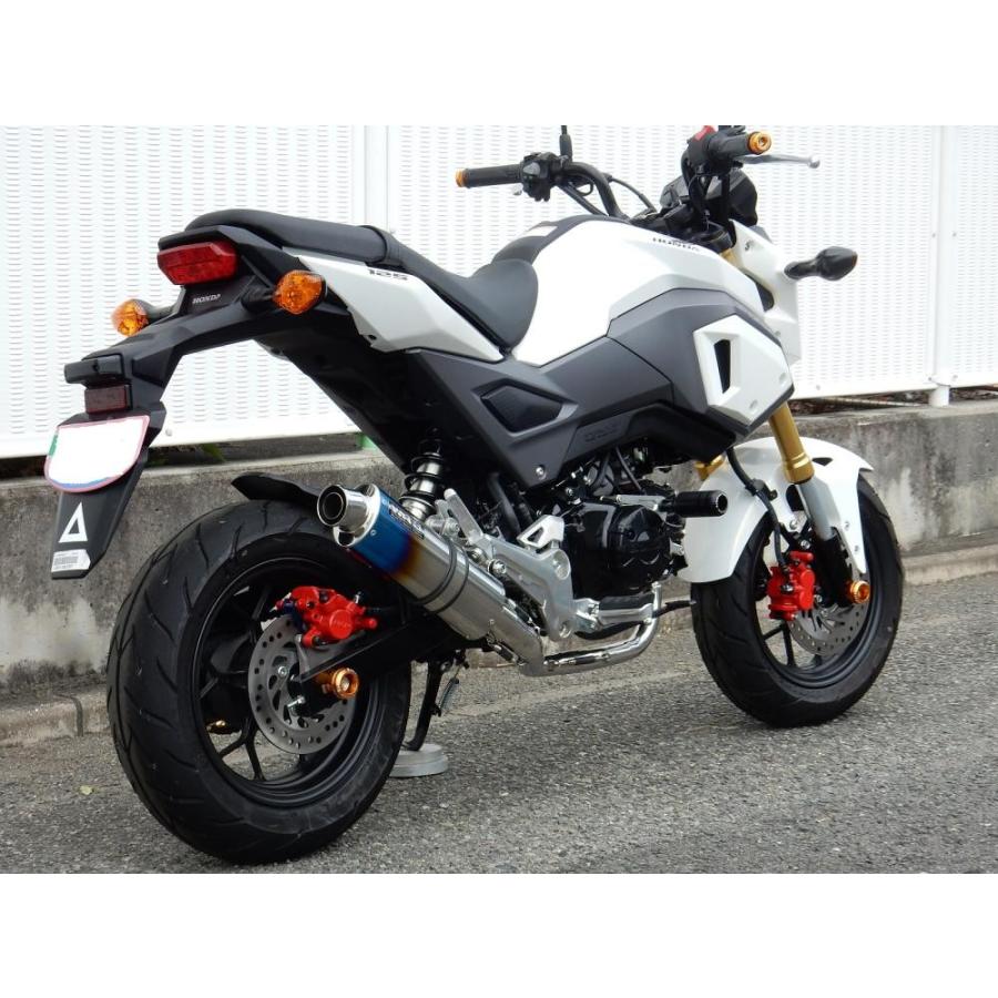 GROM（グロム）16年〜 ショートオーバルマフラー 焼き色タイプ フル