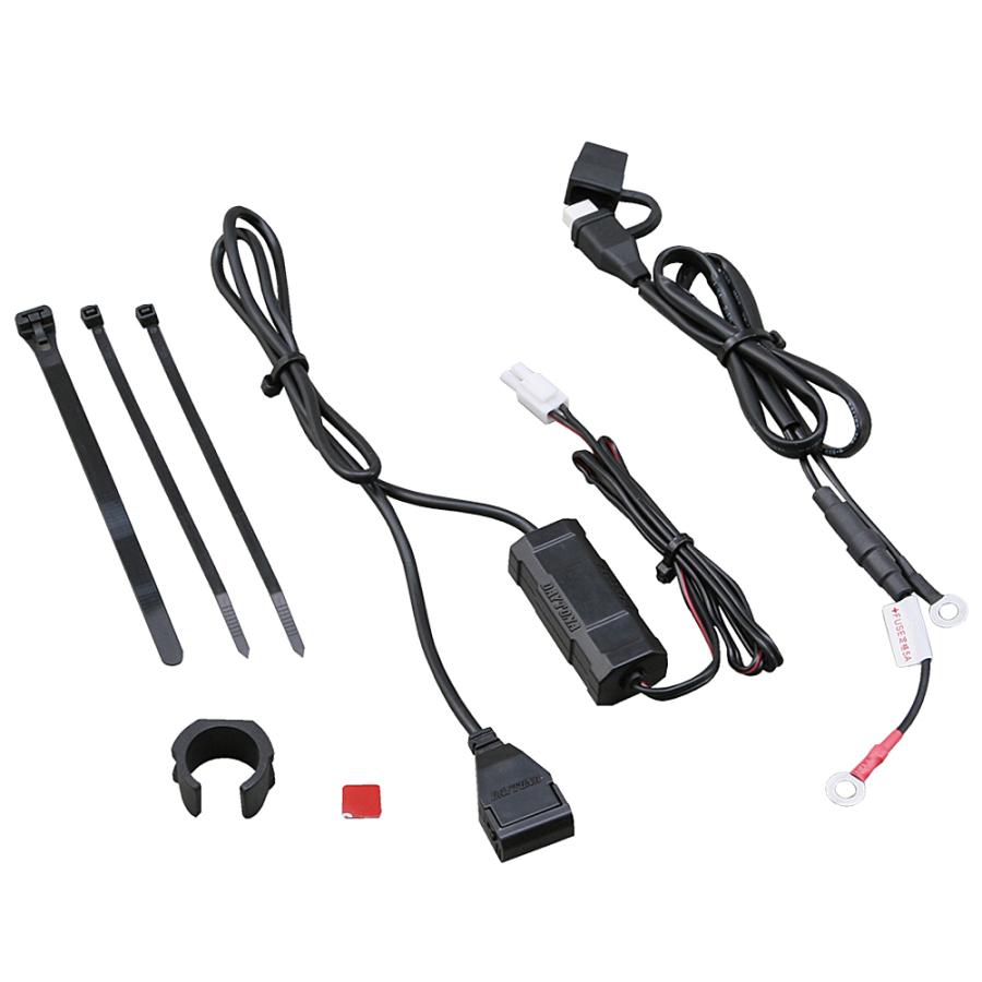 【ジャンク品】 赤/黒 本体 USBケーブル付き DAYTONA（デイトナ） 93039 2.1A バイク専用電源 USB1ポート : バイク