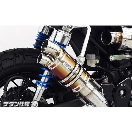 ツインテールショートマフラー チタン仕様 ウイルズウィン（WirusWin