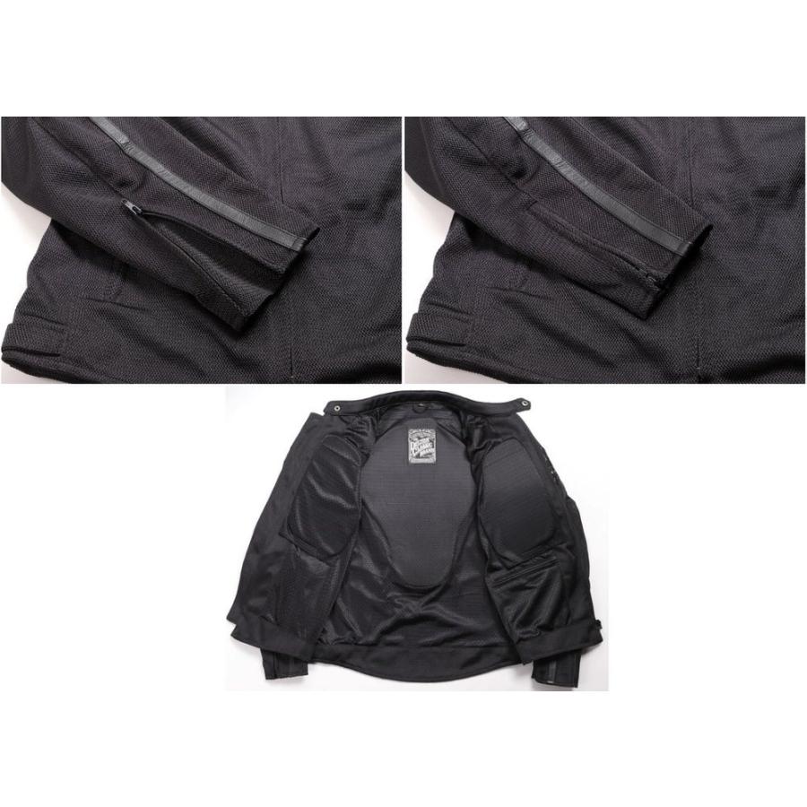 DEGNER 21SJ-10 メッシュジャケット ブラック XLサイズ DEGNER