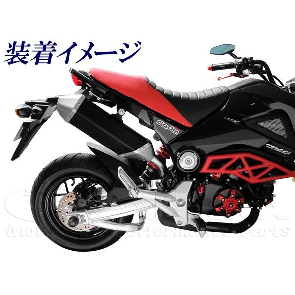 コラム スリップオンマフラー ブラック 田中商会 GROM（グロム）/MSX125_1