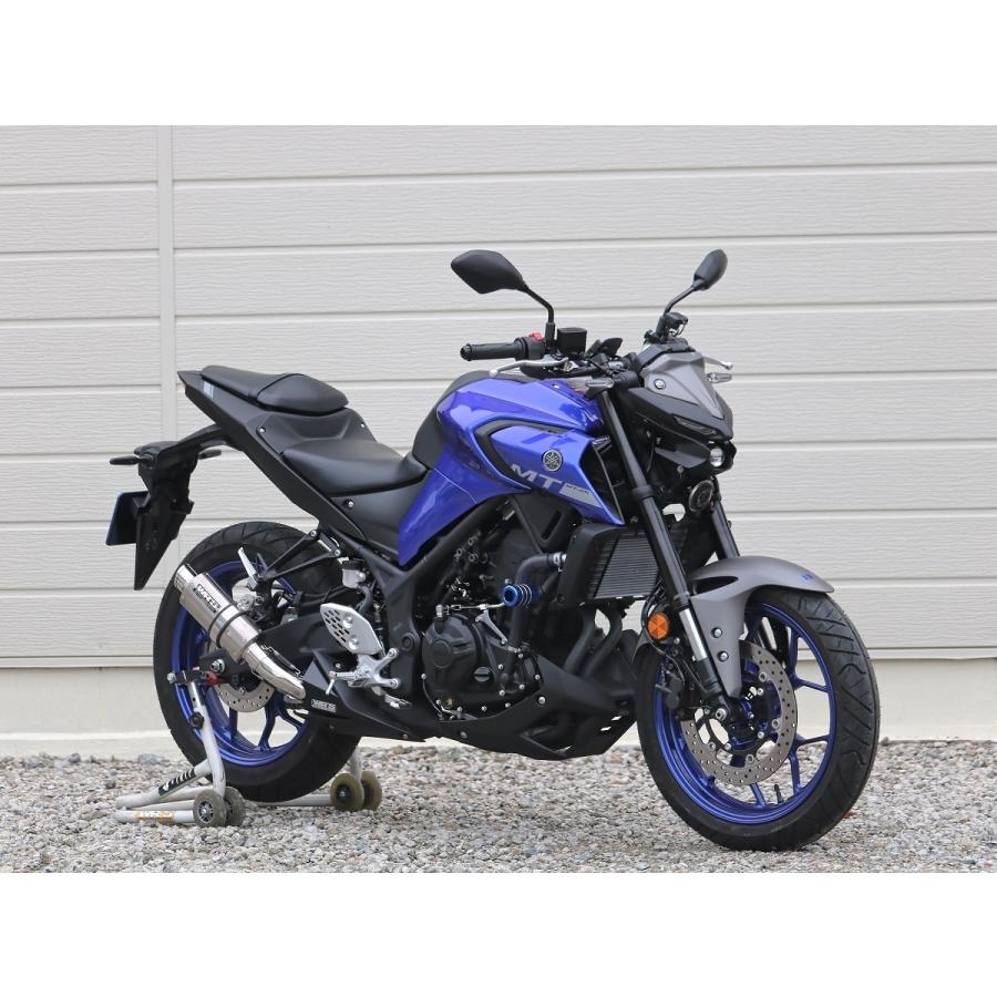 MT-25 YZF-R25 WR's ショートオーバルマフラー ステンレスショートオーバル スリップオンマフラー WR'S（ダブル