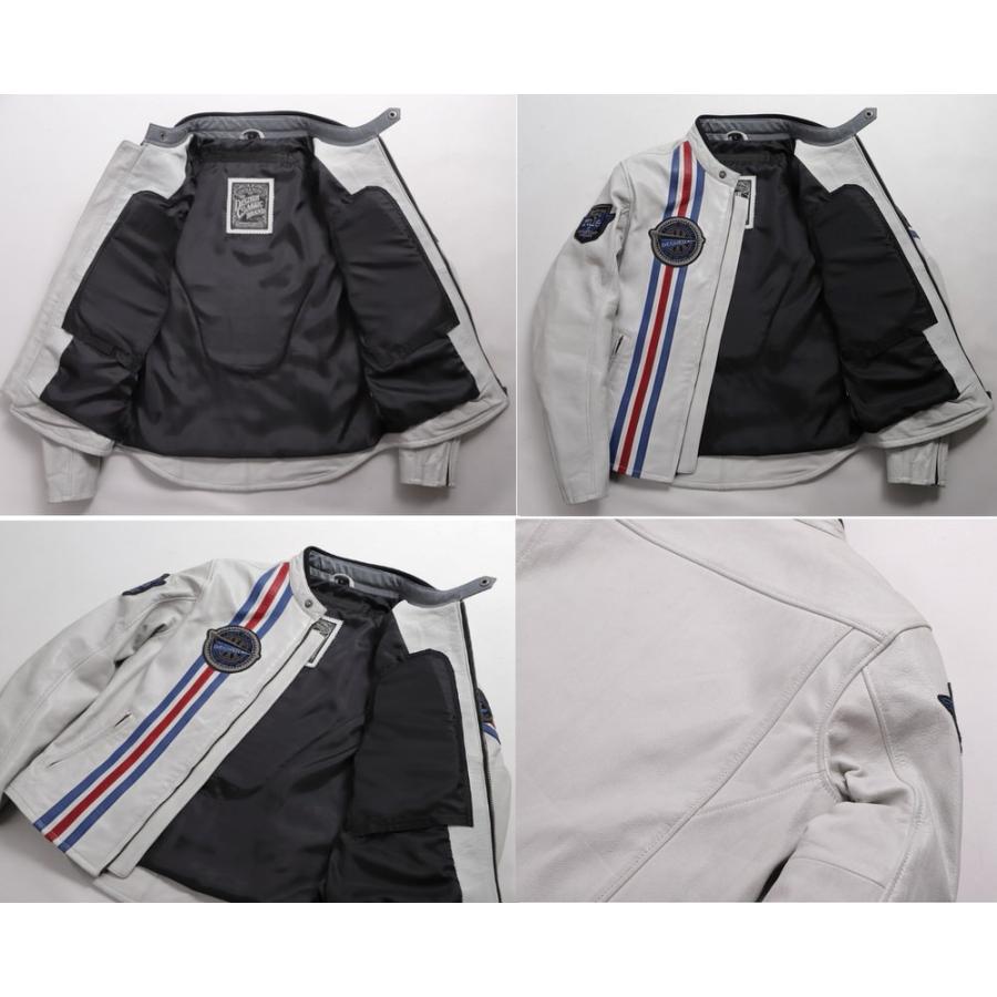 DEGNER レザートリコロールジャケット バイク レザートリコロールジャケット [21SJ-2] ウェア,メンズ