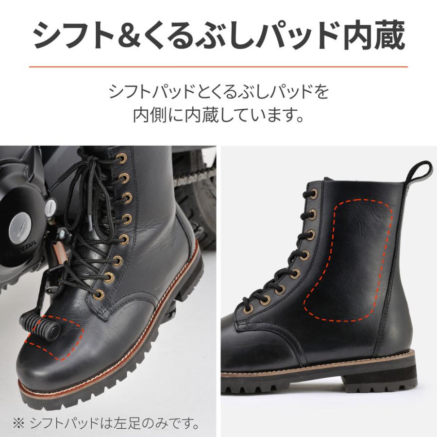 DAYTONA（デイトナ） HBS-007 ミドルブーツ ブラック 26.5cm/メンズ