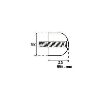 カワサキ車用バーエンド（ボルト径5mm/外径Φ22mm） ディープオレンジ POSH（ポッシュ）｜hamashoparts｜02