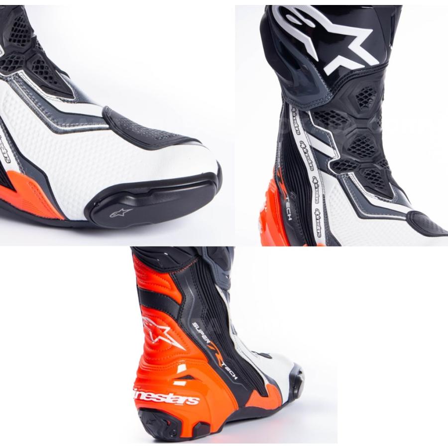 SUPERTECH R（レーシングブーツ） 1329 BLACK RED FLUO WHITE GRAY 43/27.5cm アルパインスターズ（alpinestars）｜hamashoparts｜04