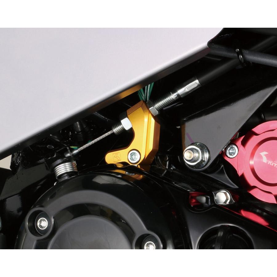 クラッチケーブルレシーバー ゴールド KITACO（キタコ） GROM（グロム）JC92