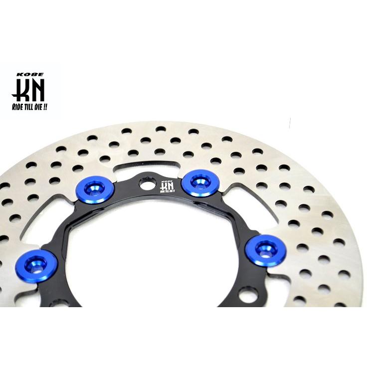 リアフルフローティングディスクローター200mmブルー KN企画 シグナスX