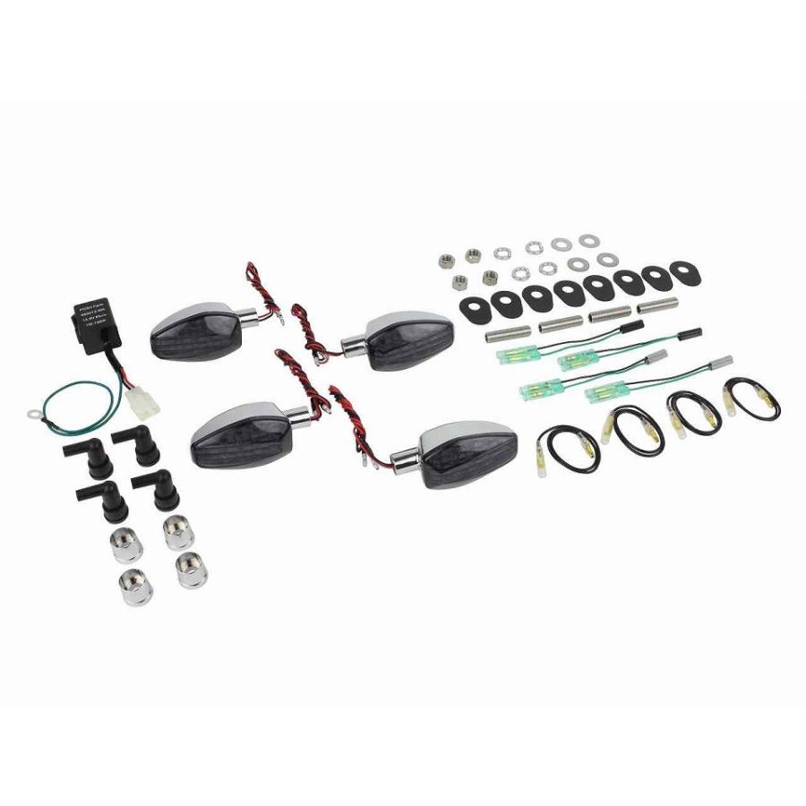 ライトウェイトLEDウインカーキット メッキボディ／スモークレンズ POSH（ポッシュ） MT-09 TRACER（14〜17年）