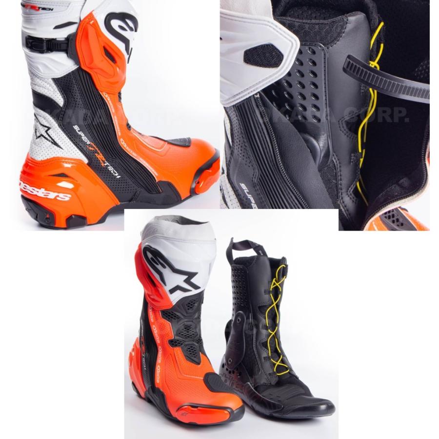 SUPERTECH R VENTED（レーシングブーツ） 124 BLACK WHITE RED FLUO 44/28.5cm アルパインスターズ（alpinestars）｜hamashoparts｜04