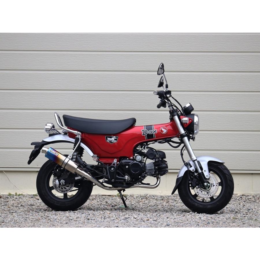 ダウンタイプ ショートオーバルフルエキゾースト 焼き色チタン