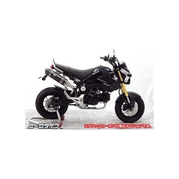 数量は多 Wiruswin ウイルズウィン スリップオンマフラー タイプ ユーロタイプ サイレンサーオプション ブラックカーボン仕様 グロム Msx125 Honda ホンダ パーツ