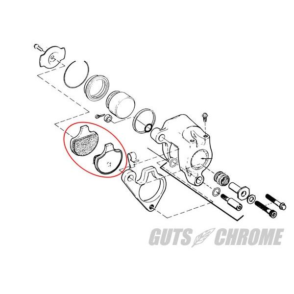 1721-1761 SBS ブレーキパッドEVOフロント用シンタード DRAG SPECIALTIES（ドラッグスペシャリティーズ）_1